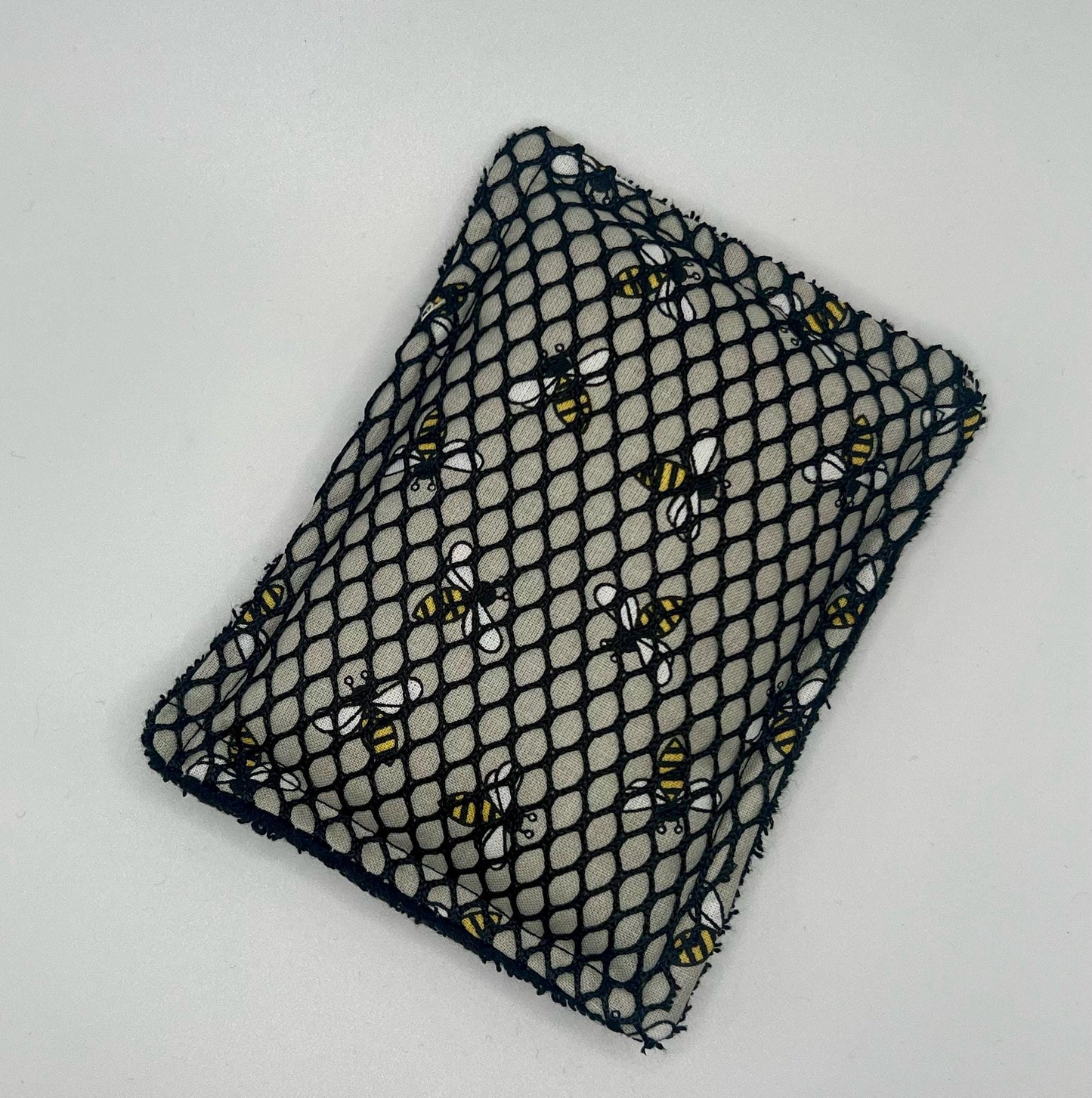 Bees on Gray Washable Sponge | Sustainable Dish Sponge