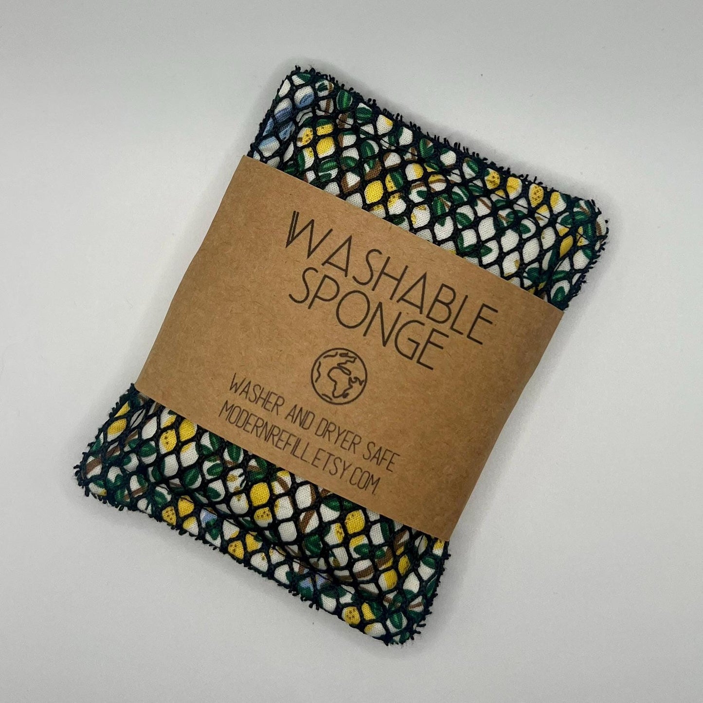Tiny Lemon Washable Sponge | Sustainable Dish Sponge