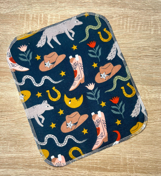 Western Reusable Paper Towels | Cowboy Boot Kitchen Towels