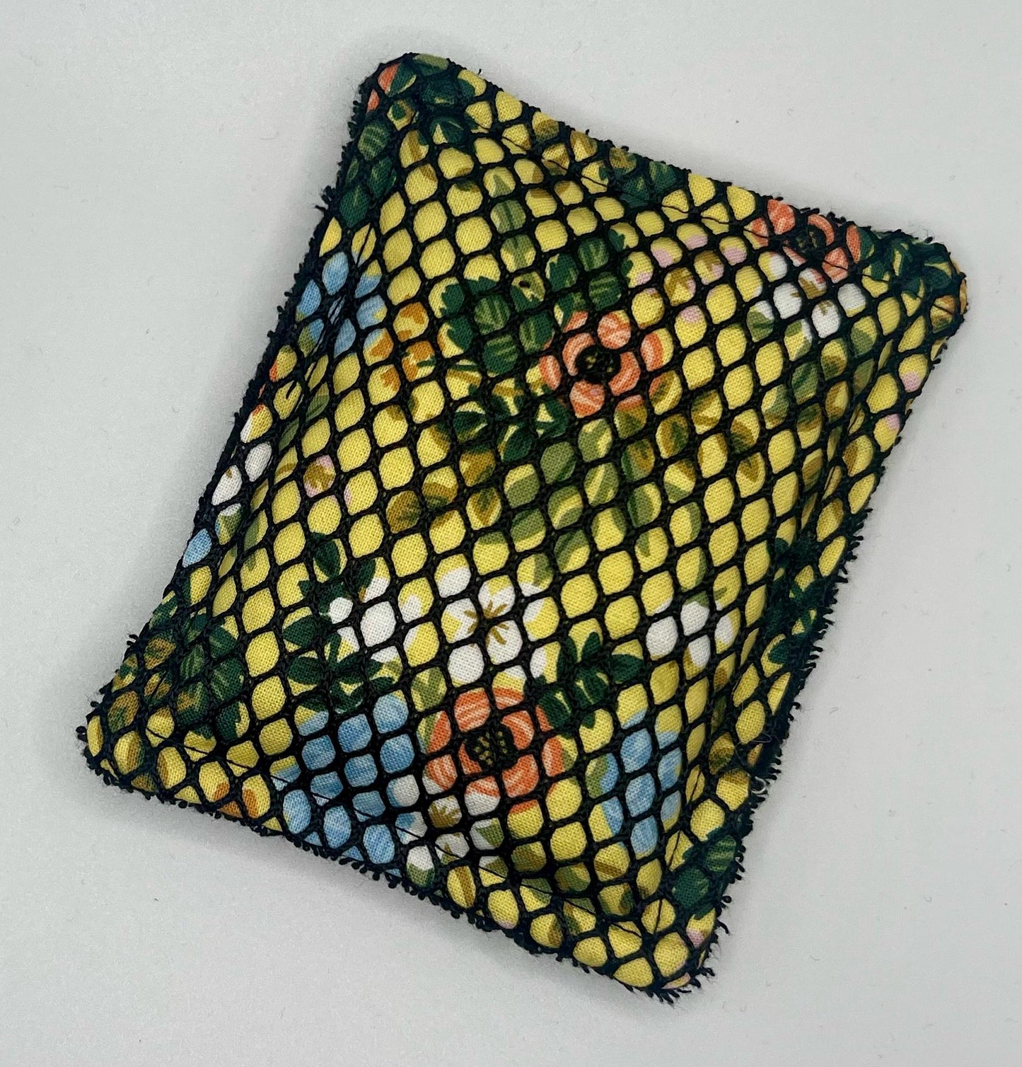 Yellow Floral Washable Sponge | Sustainable Dish Sponge