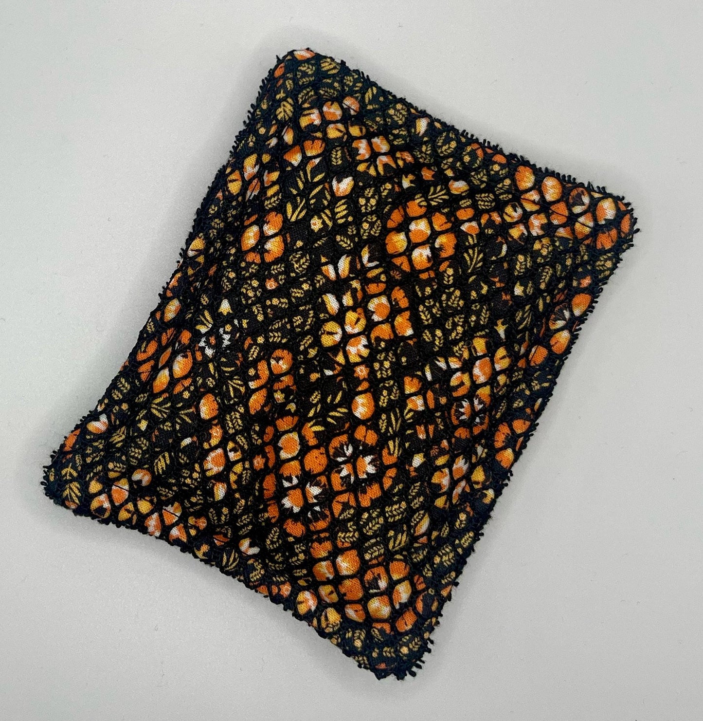 Orange Floral Washable Sponge | Sustainable Dish Sponge