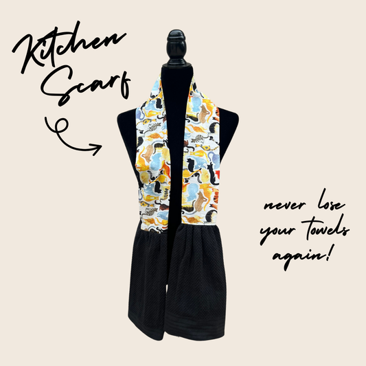 Cats Kitchen Scarf