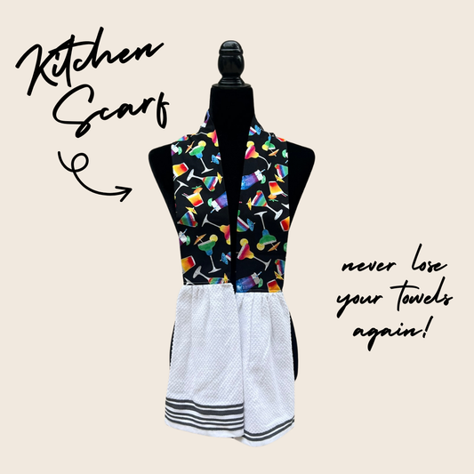Cocktails Kitchen Scarf
