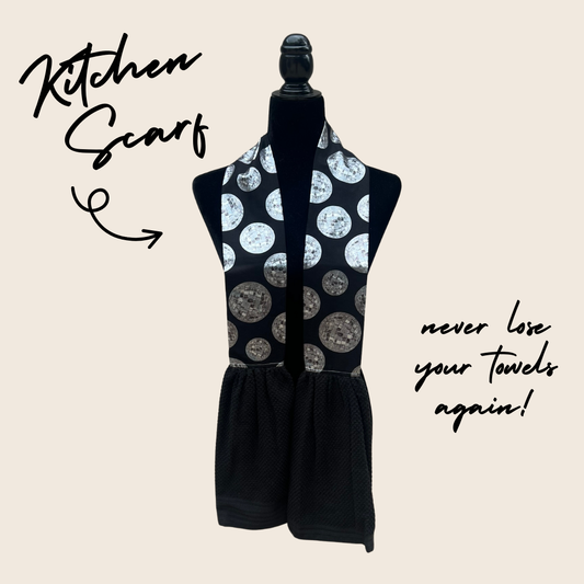 Disco Balls Kitchen Scarf