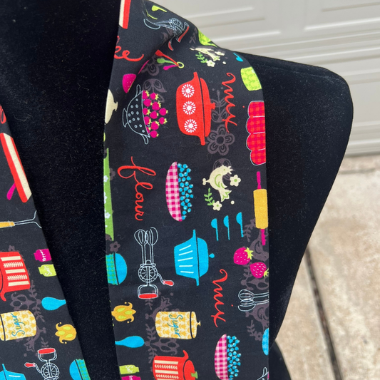 Colorful Cookware Kitchen Scarf