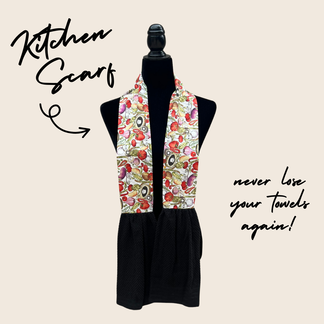 Mixed Veggies Kitchen Scarf
