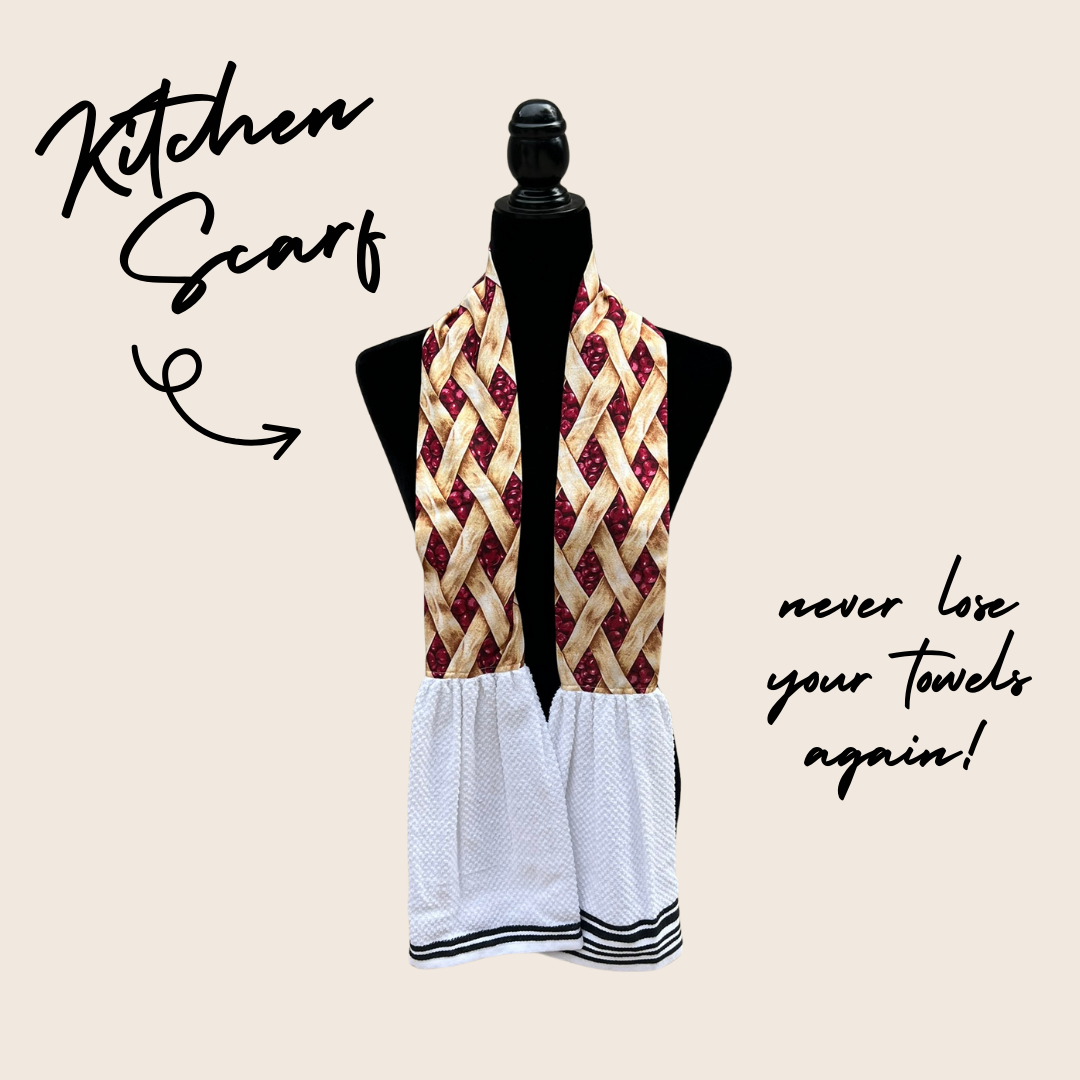 Pie Crust Kitchen Scarf