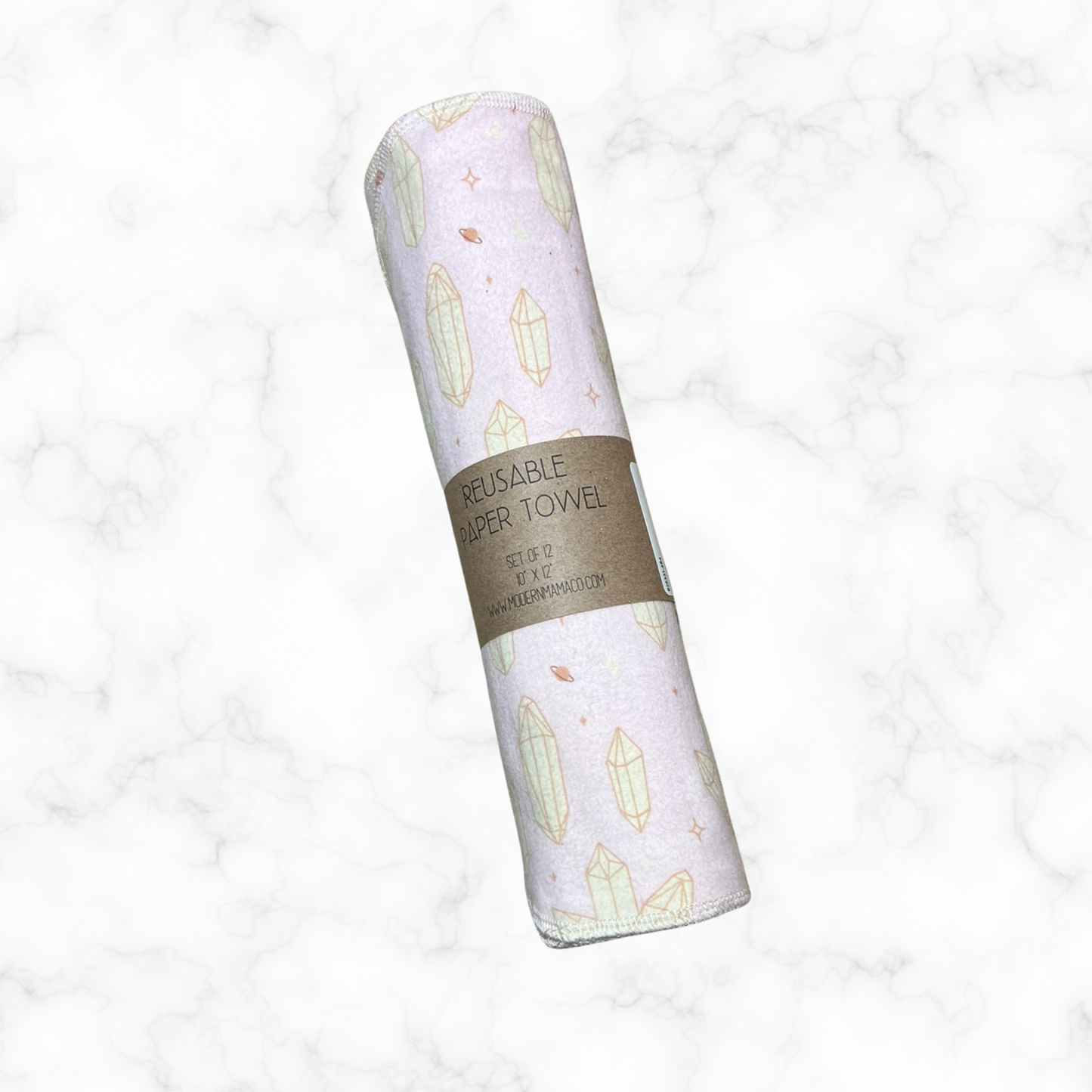 Reusable Paper Towels - Pink Crystals