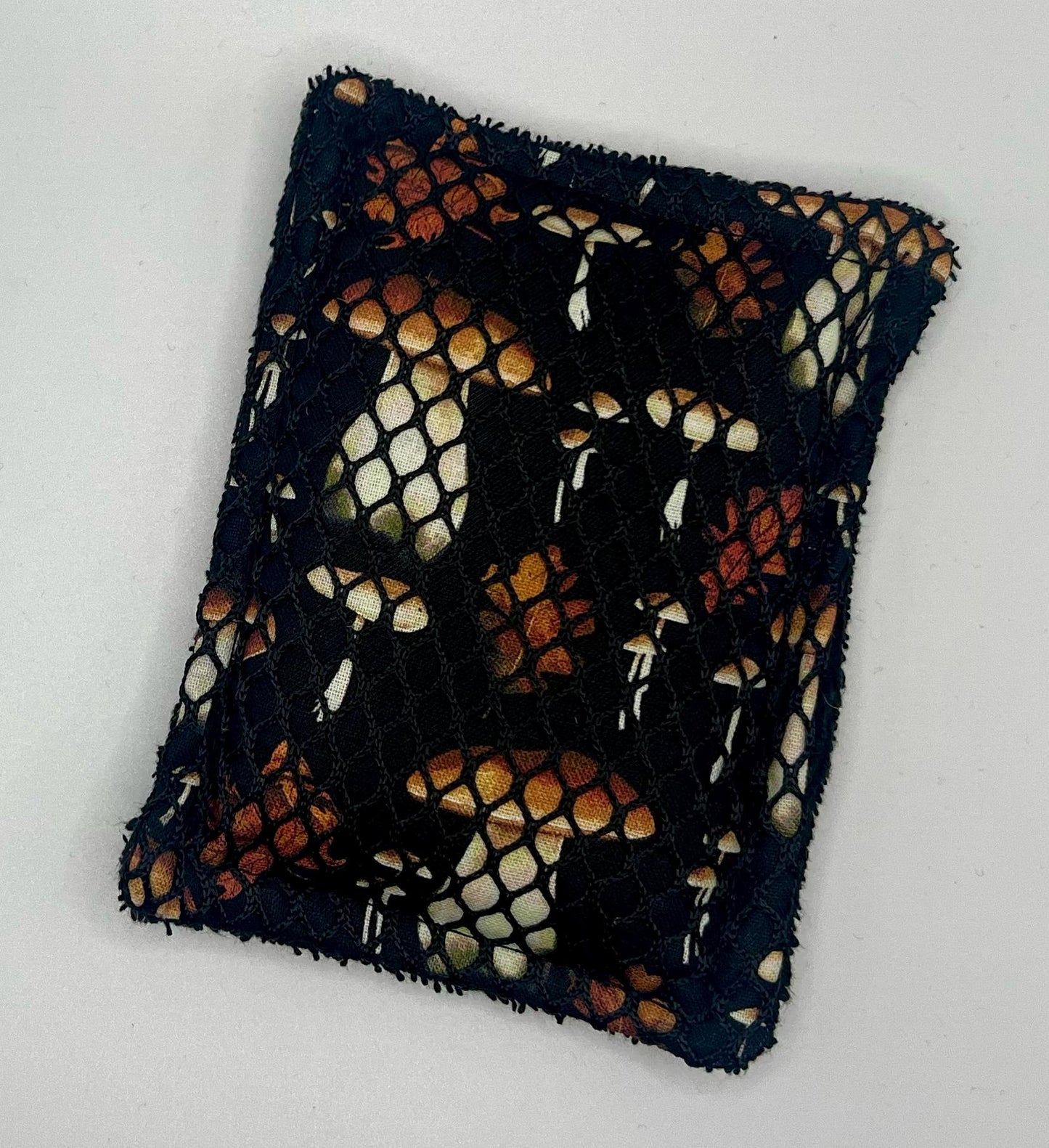 Mushrooms on Black Washable Sponge | Sustainable Dish Sponge