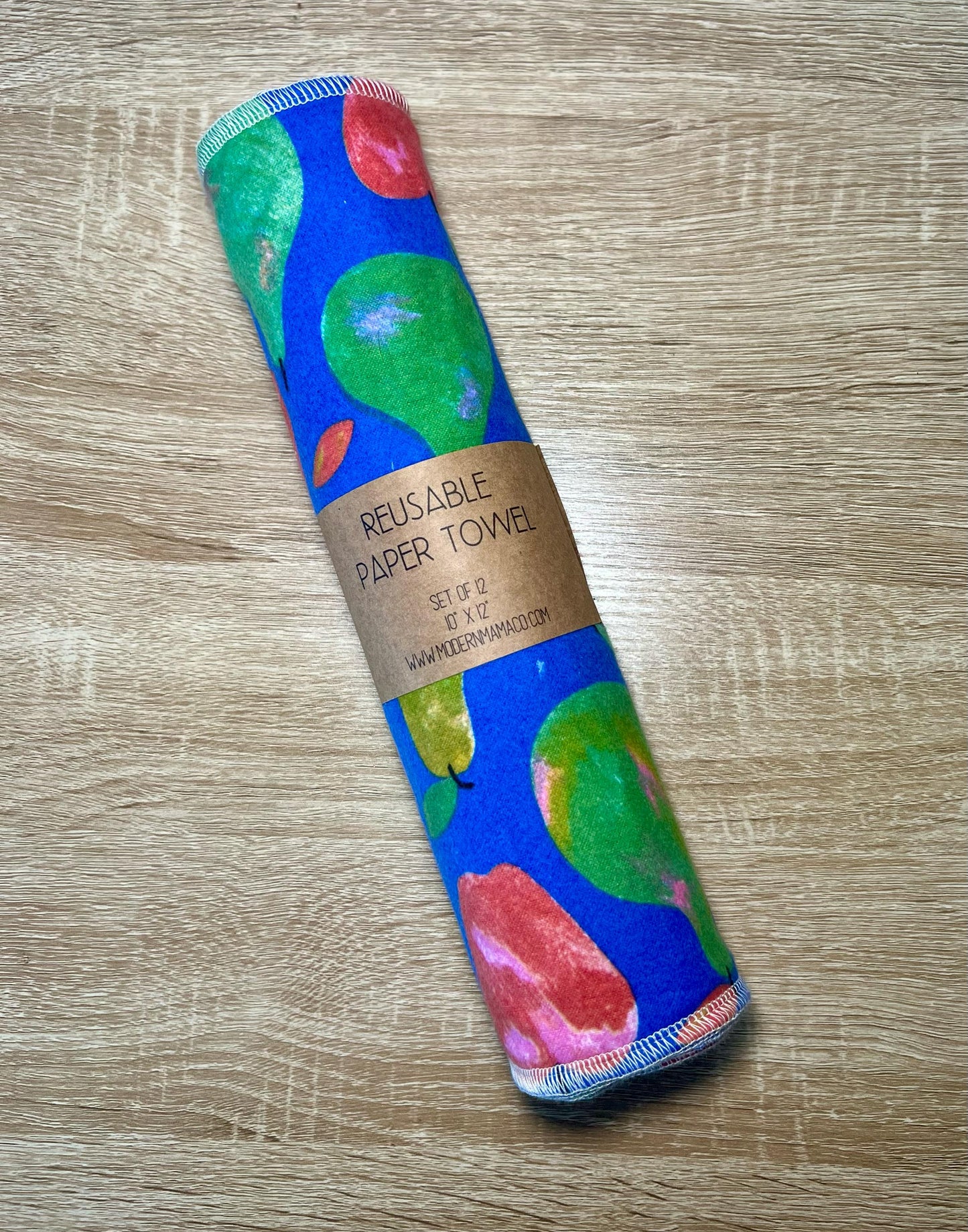 Multicolor Fruit Reusable Paper Towels | Sustainable Kitchen Towels