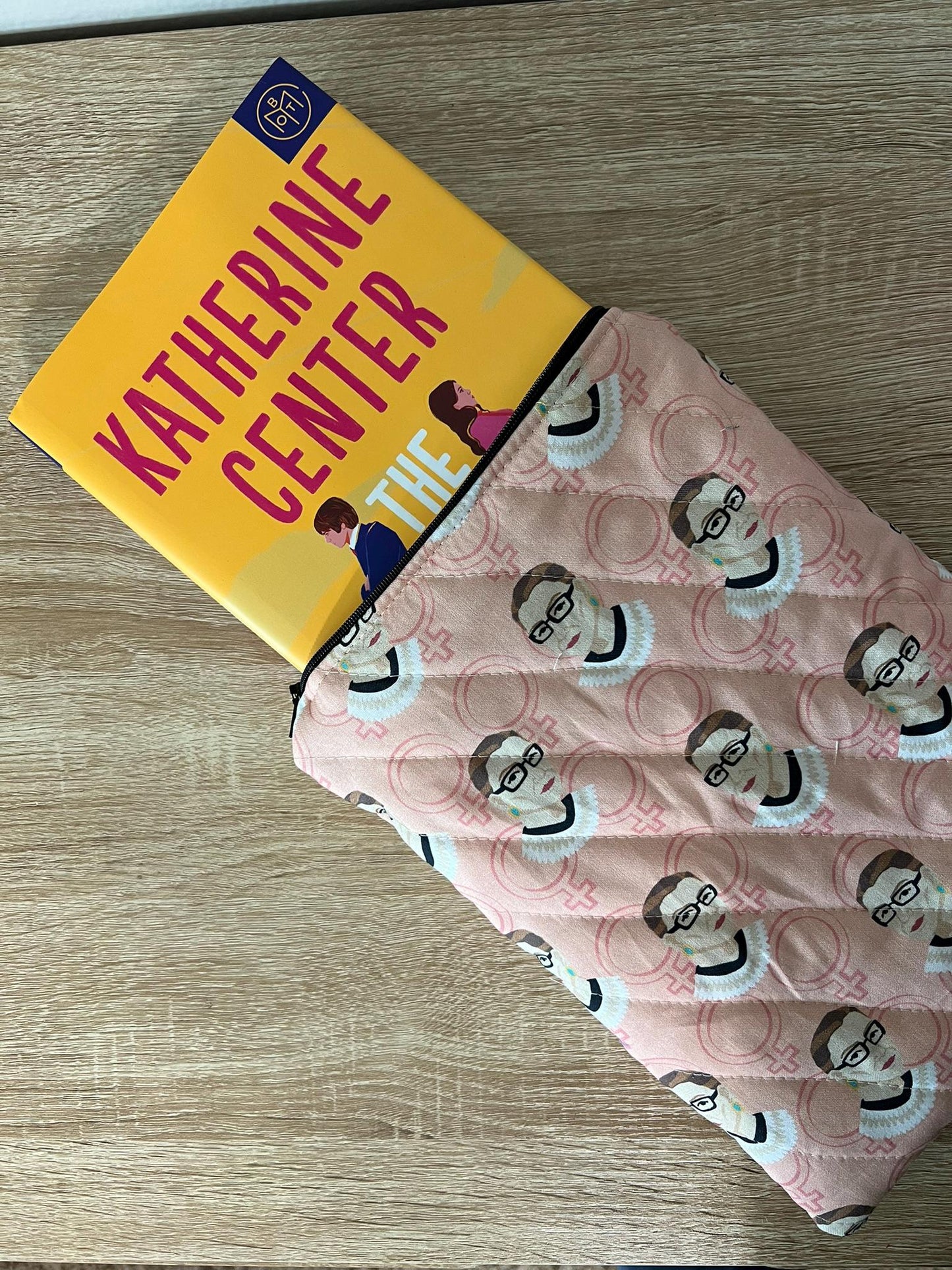 Ruth Bader Ginsburg Book Sleeve with Zipper